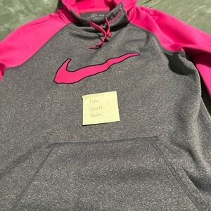 Nike Kids Hoodie in Pink and Gray